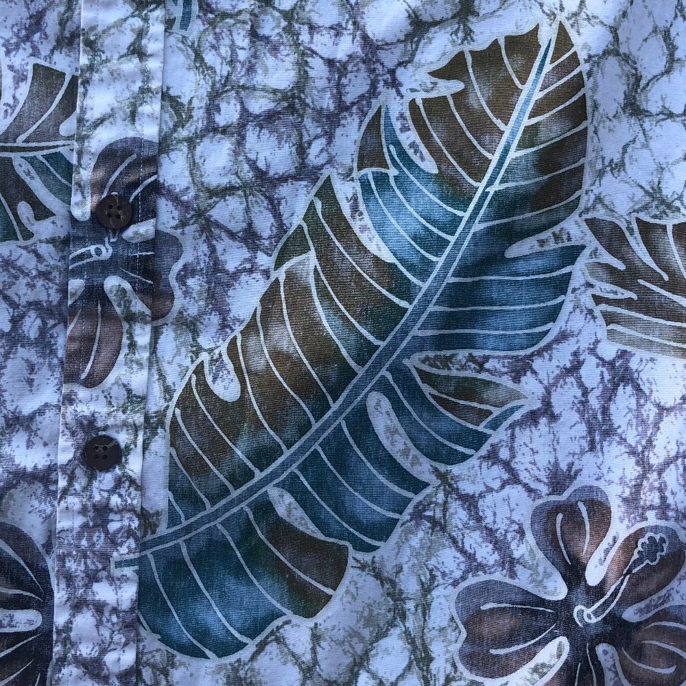 COOKE STREET Men’s Tropical Hibiscus Short Sleeve Hawaiian Shirt sz L - Picture 4 of 7